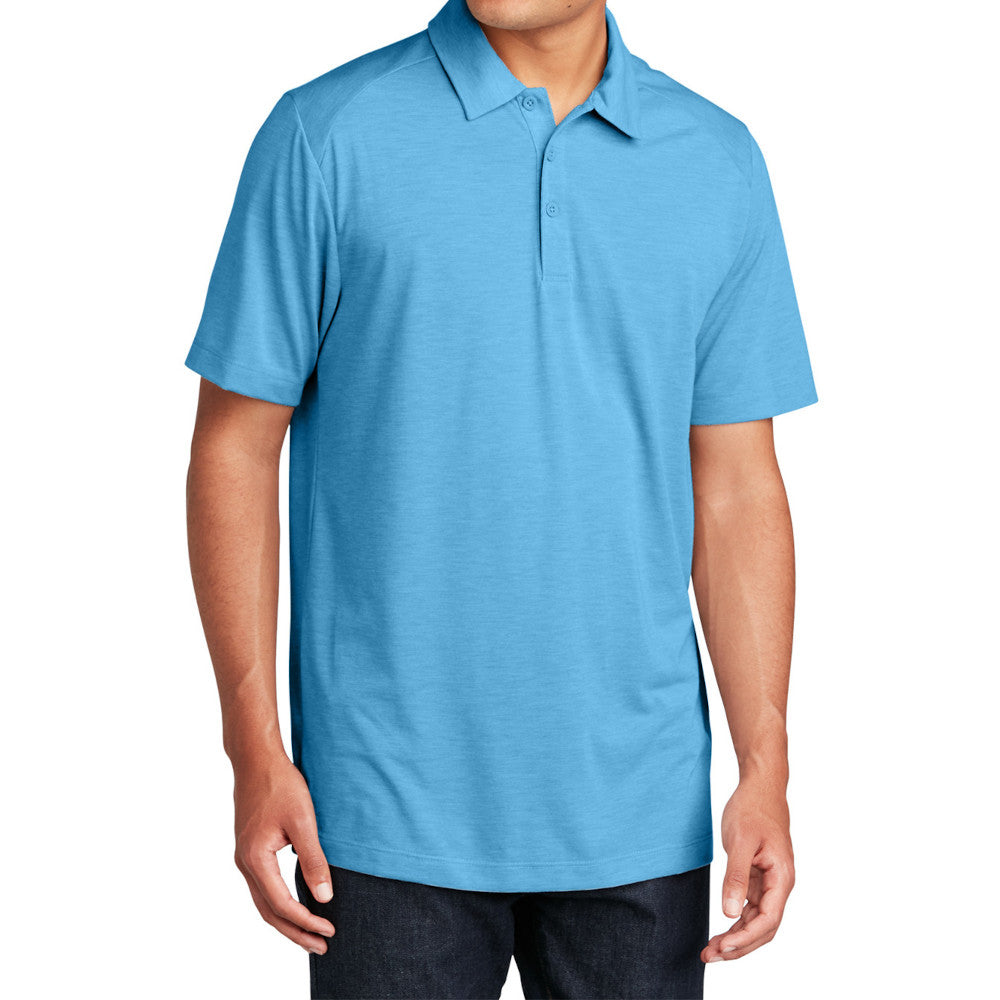Men's PosiCharge Tri-Blend Wicking Polo Soft, Moisture-Wicking, and Color-Locking Performance