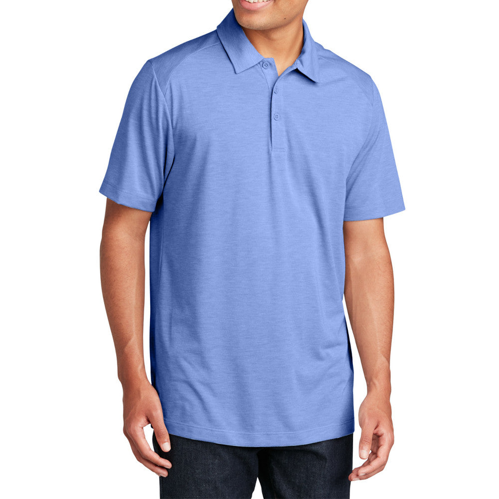 Men's PosiCharge Tri-Blend Wicking Polo Soft, Moisture-Wicking, and Color-Locking Performance