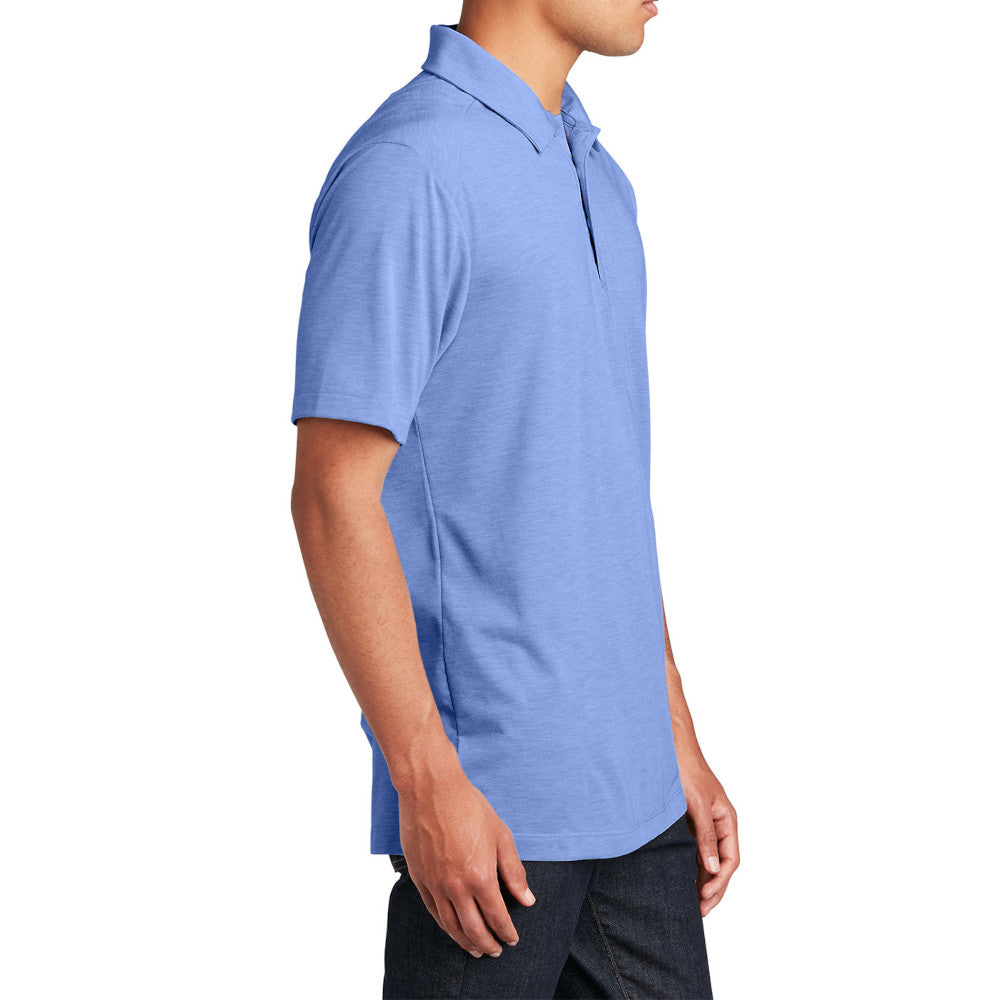 Men's PosiCharge Tri-Blend Wicking Polo Soft, Moisture-Wicking, and Color-Locking Performance