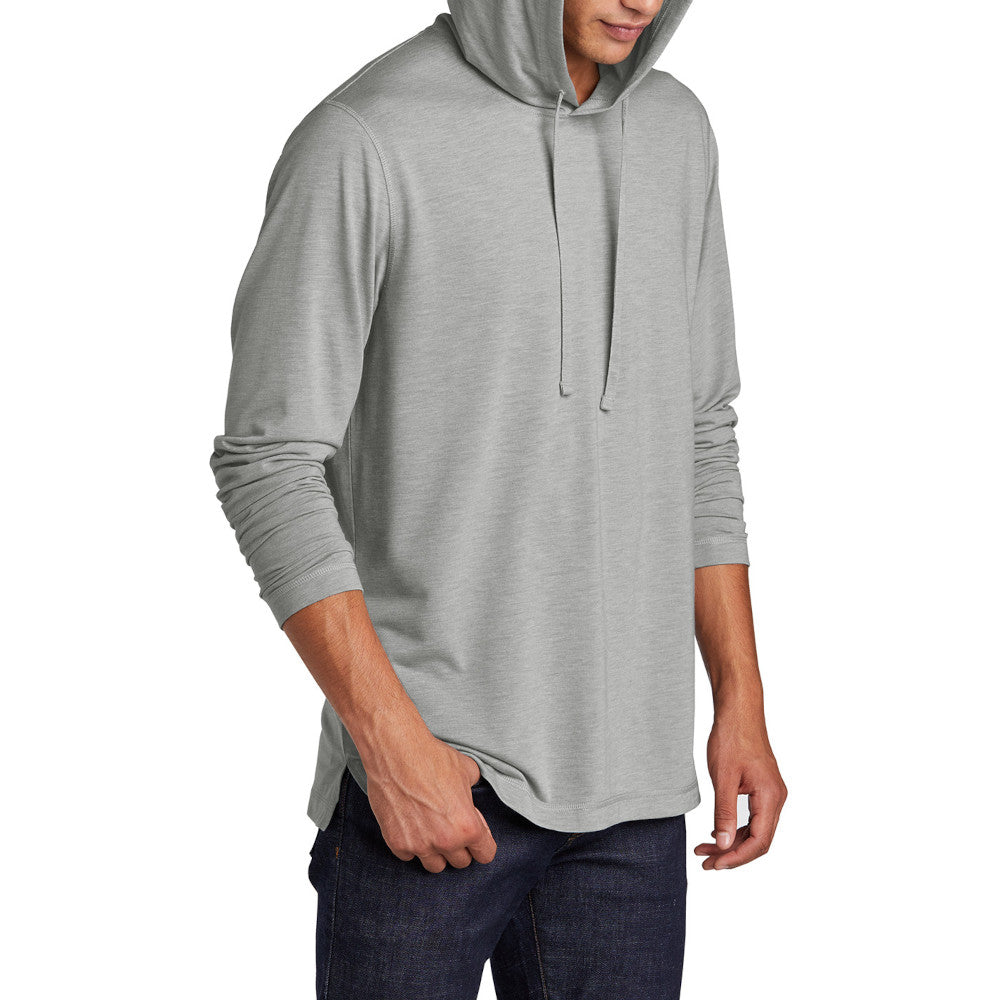 Mens Soft and Color-Locking PosiCharge Tri-Blend Moisture-Wicking Long Sleeve Hoodie