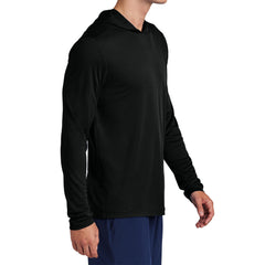 Mens UPF 50 Sun Protection & Moisture-Wicking Performance Posi-UV Pro Long Sleeve Hoodie-Black
