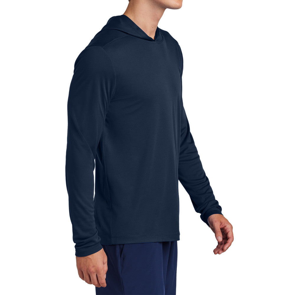 Mens UPF 50 Sun Protection & Moisture-Wicking Performance Posi-UV Pro Long Sleeve Hoodie-True Navy