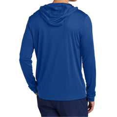 Mens UPF 50 Sun Protection & Moisture-Wicking Performance Posi-UV Pro Long Sleeve Hoodie-True Royal