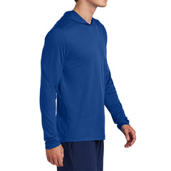 Mens UPF 50 Sun Protection & Moisture-Wicking Performance Posi-UV Pro Long Sleeve Hoodie-True Royal