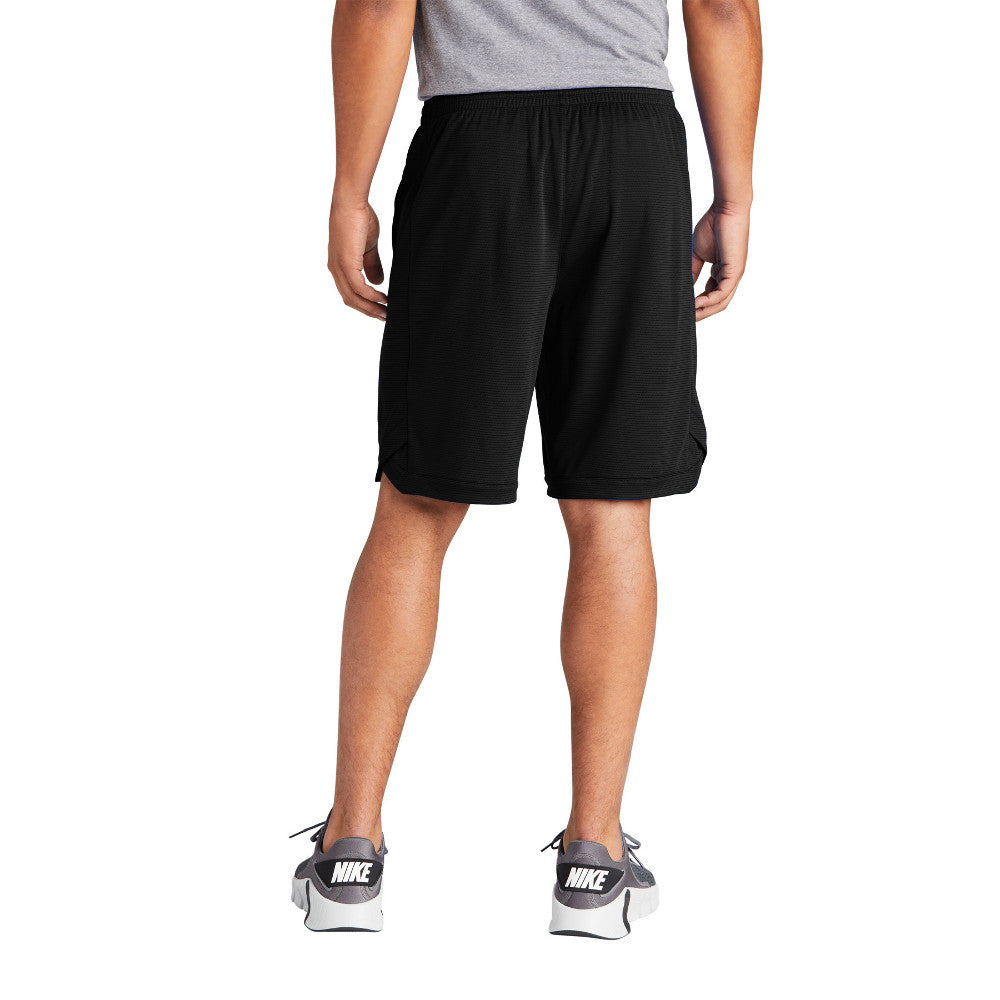 Men's Athletic Closed-Hole Mesh Design Position Short with Pockets