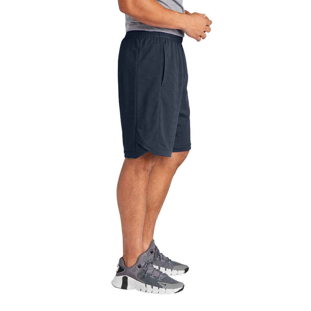 Men's PosiCharge Athletic Closed-Hole Mesh Design Position Short with Pockets
