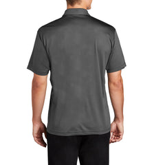 Men's Subtle Embossed Geometric Pattern PosiCharge Tough Polo