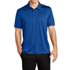 Men's Subtle Embossed Geometric Pattern PosiCharge Tough Polo