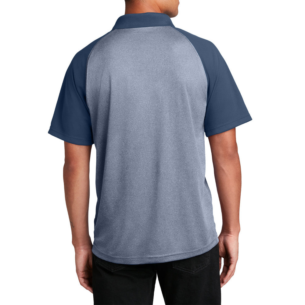 Men's PosiCharge RacerMesh Raglan Polo Breathable, Moisture-Wicking, Modern Team Look