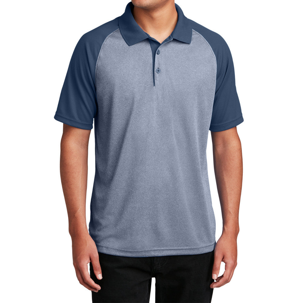 Men's PosiCharge RacerMesh Raglan Polo Breathable, Moisture-Wicking, Modern Team Look