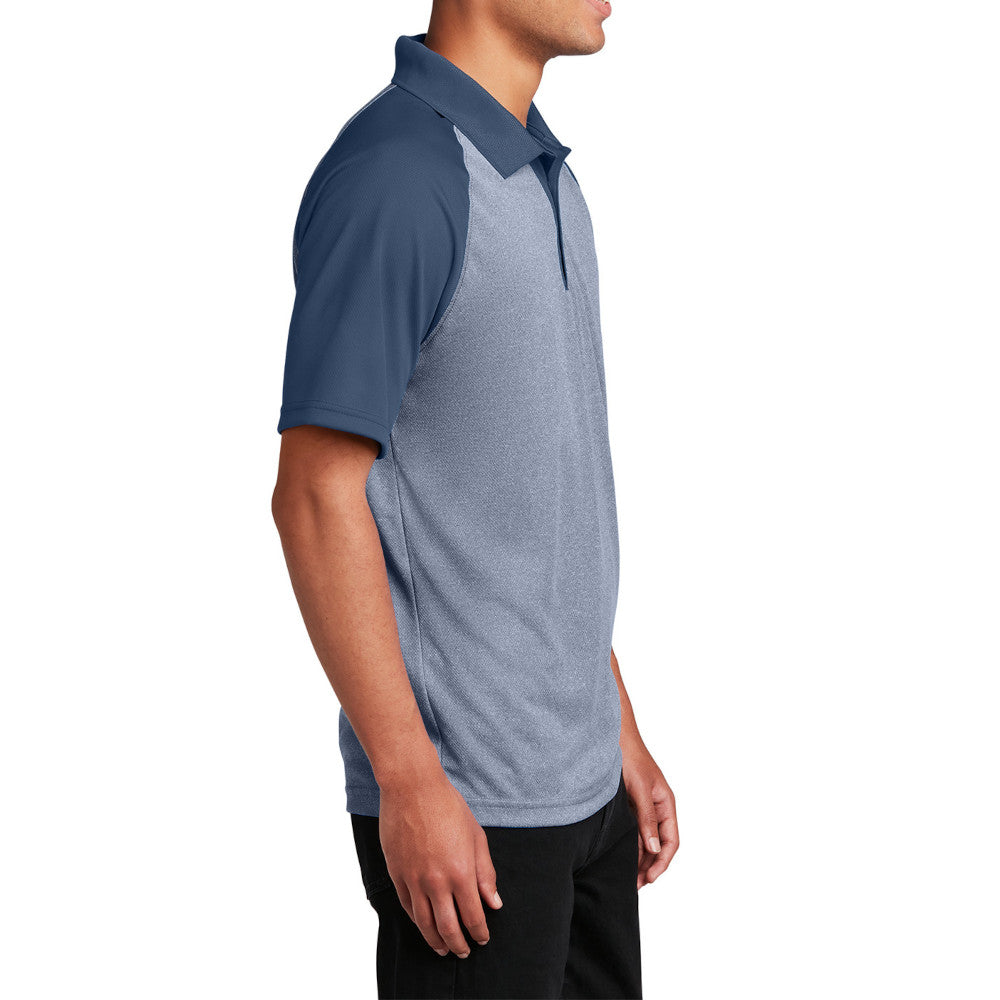 Men's PosiCharge RacerMesh Raglan Polo Breathable, Moisture-Wicking, Modern Team Look
