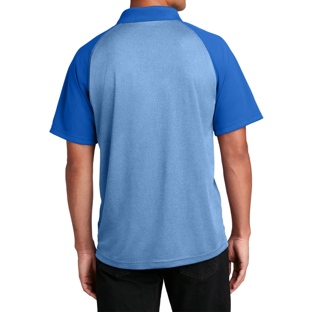 Men's PosiCharge RacerMesh Raglan Polo Breathable, Moisture-Wicking, Modern Team Look
