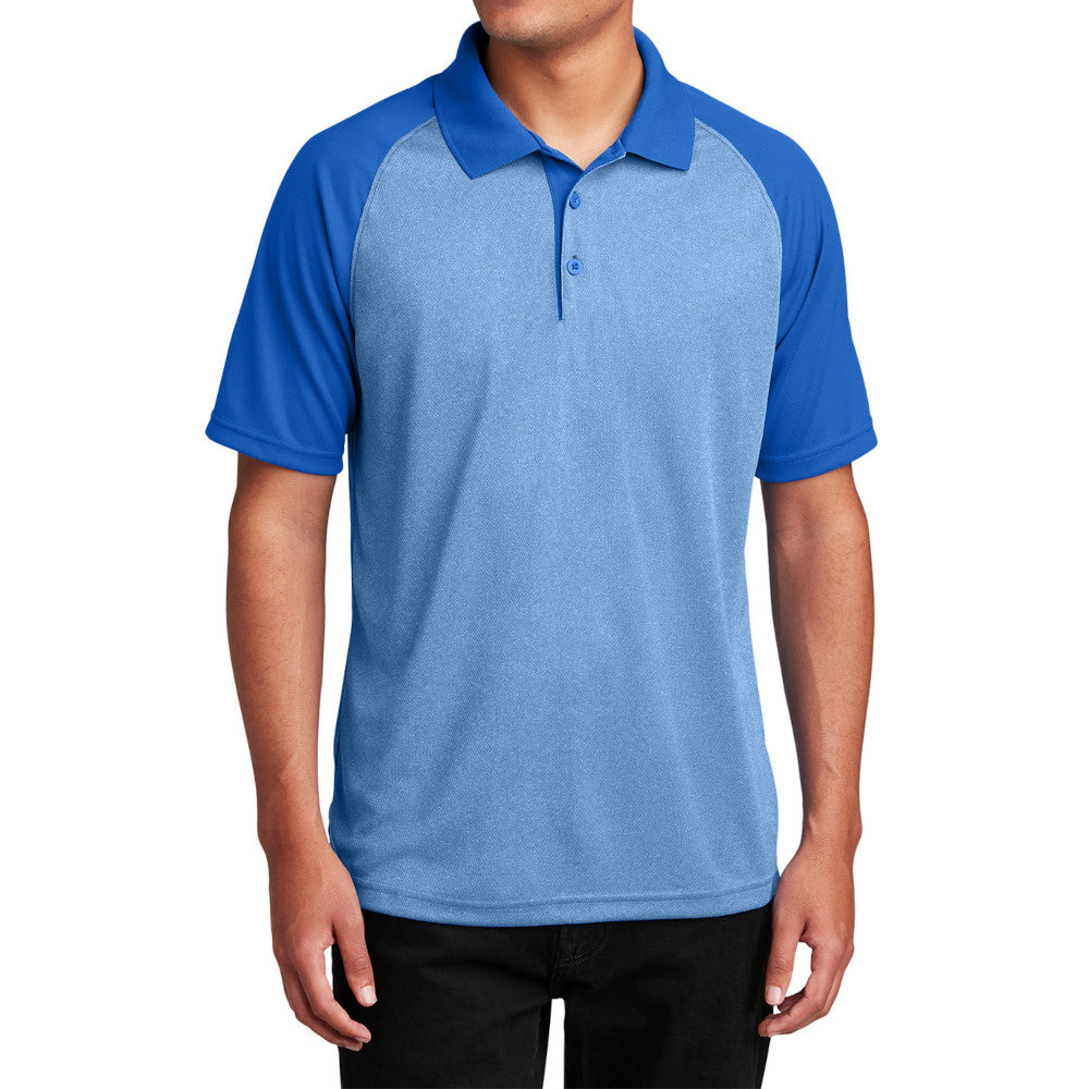 Men's PosiCharge RacerMesh Raglan Polo Breathable, Moisture-Wicking, Modern Team Look