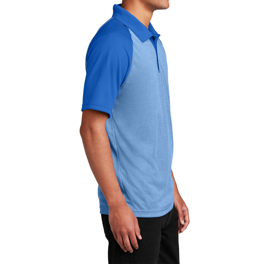 Men's PosiCharge RacerMesh Raglan Polo Breathable, Moisture-Wicking, Modern Team Look