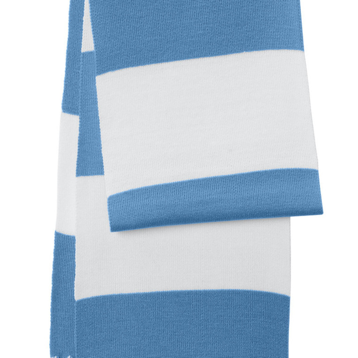 Spectator Scarf - Carolina Blue/ White