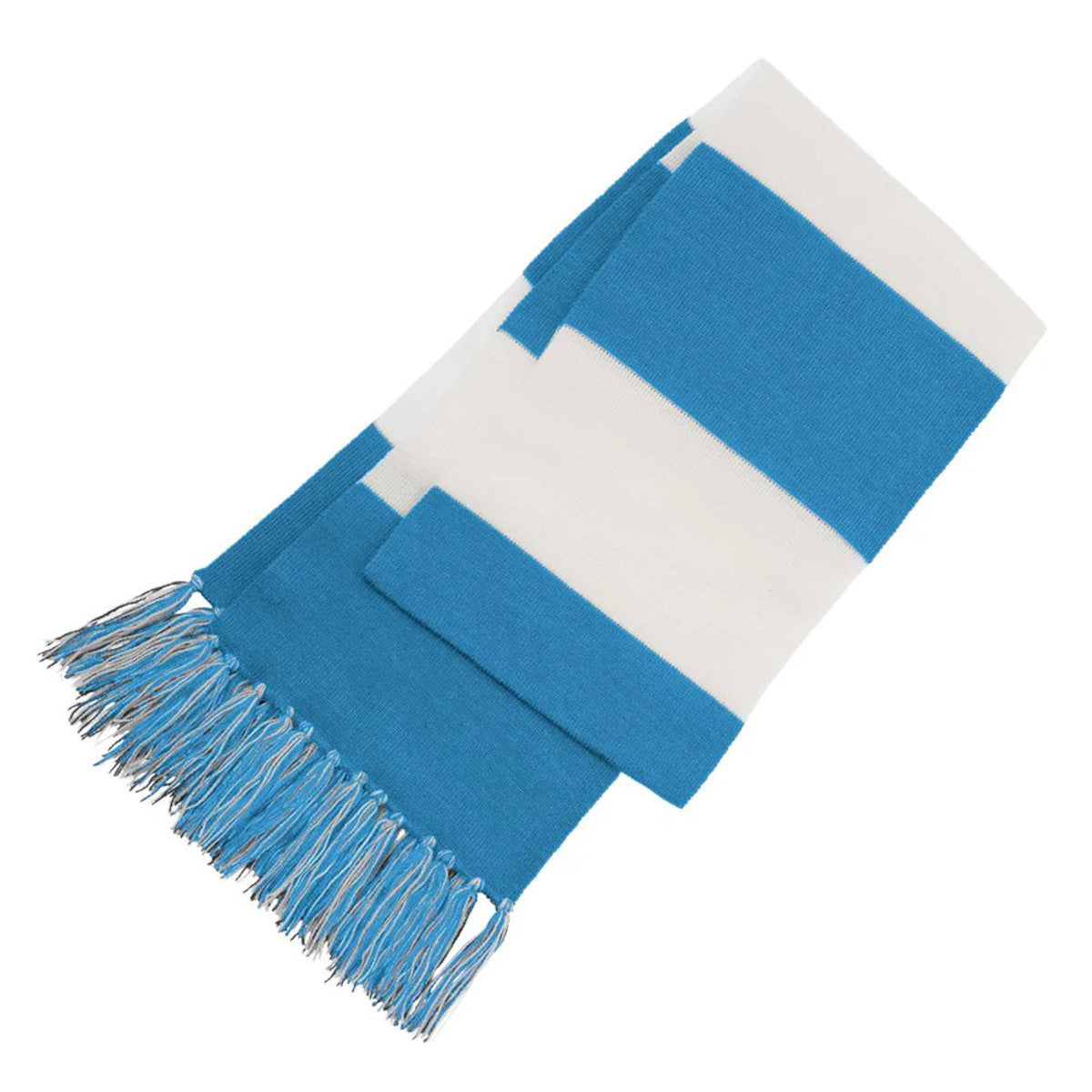 Spectator Scarf - Carolina Blue/ White