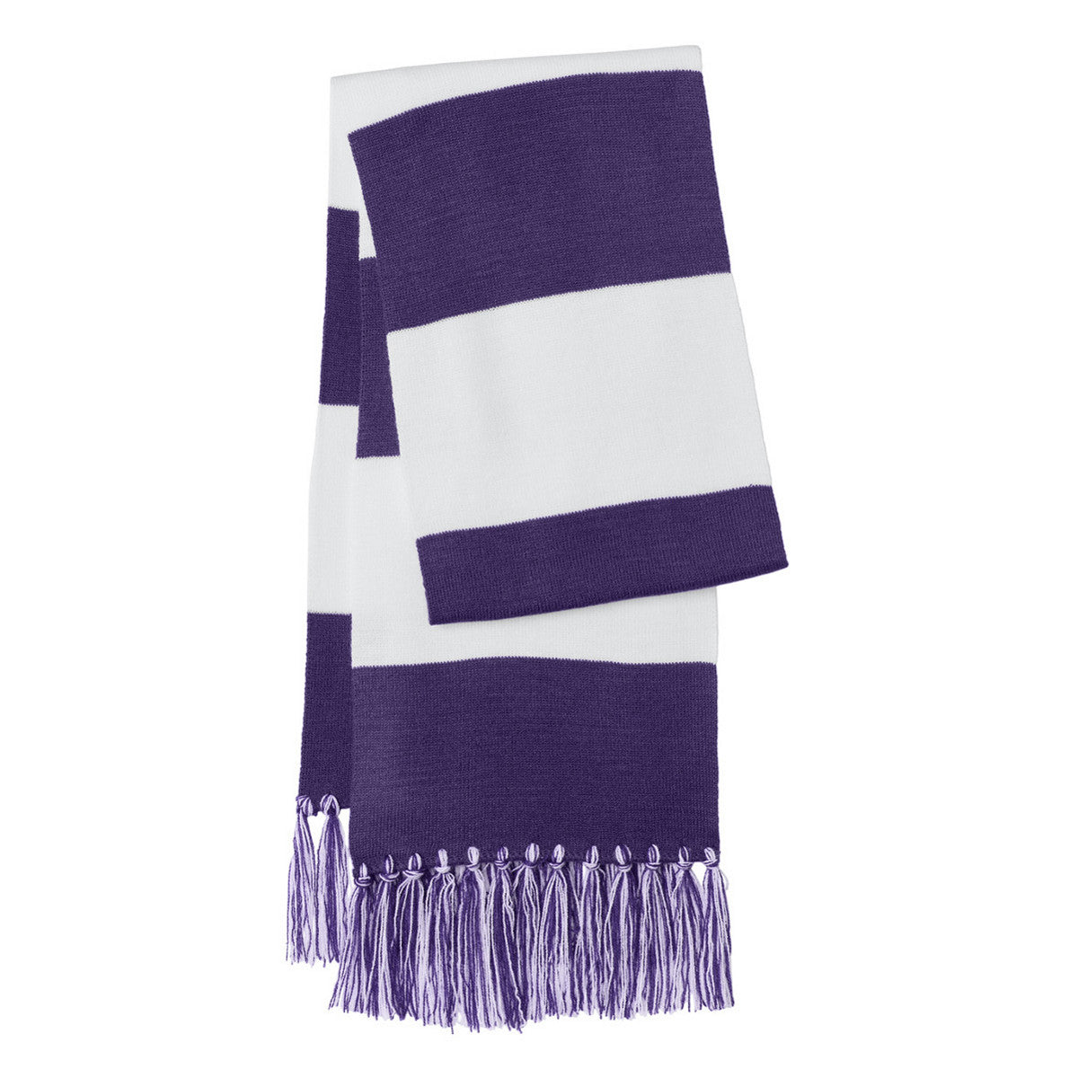 Spectator Scarf - Purple/ White