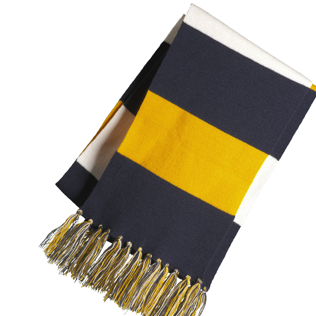 Spectator Scarf - True Navy/ Gold/ White