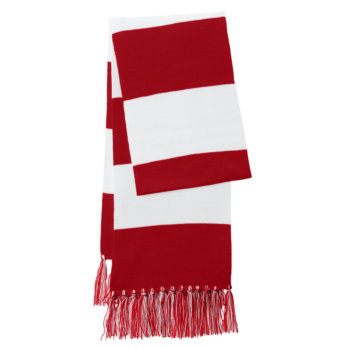Spectator Scarf - True Red/ White