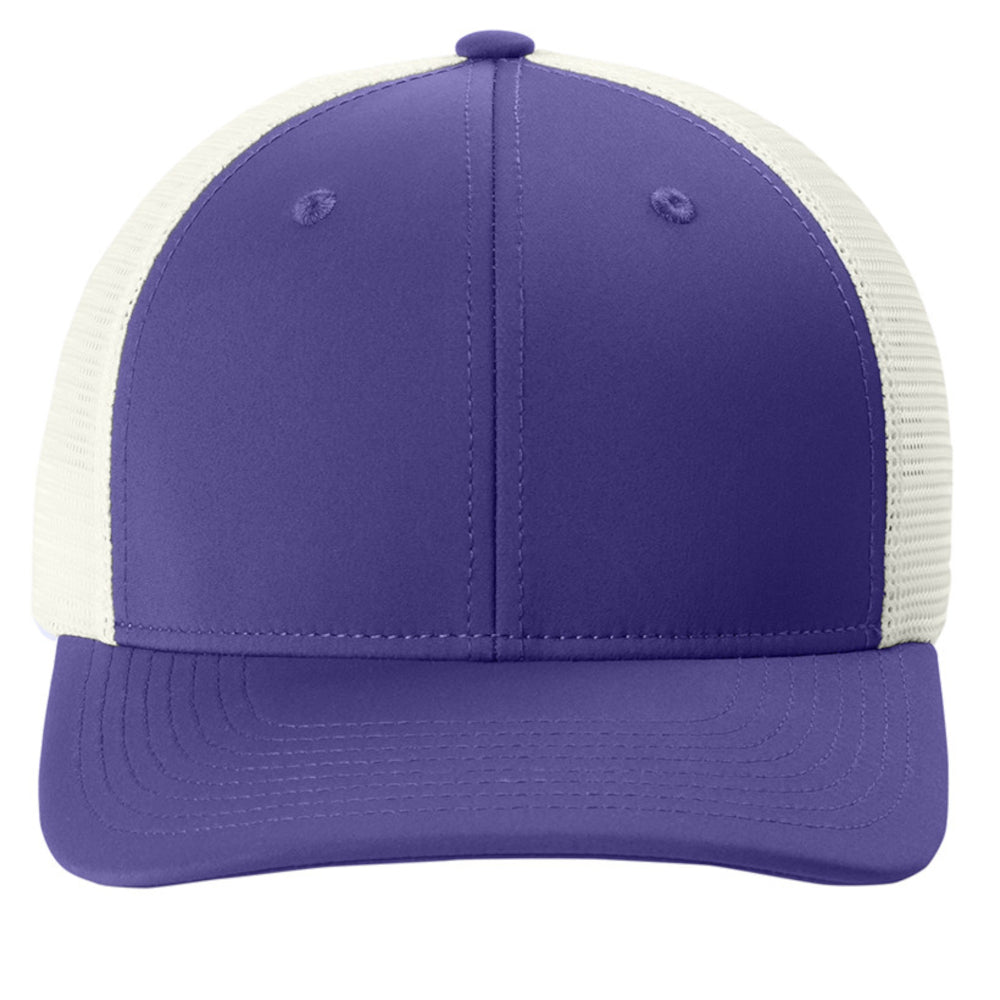 Classic Club Trucker Cap Perfect for Everyday Wear - Purple-White
