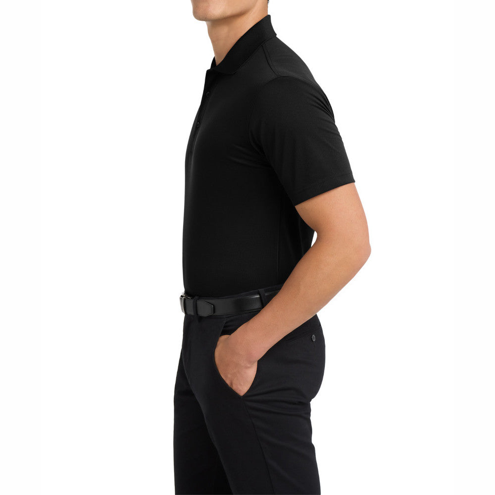Men's Short Sleeve Moisture-Wicking Tall Tech Pique Polo Shirt