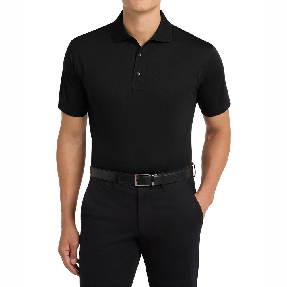 Men's Short Sleeve Moisture-Wicking Tall Tech Pique Polo Shirt
