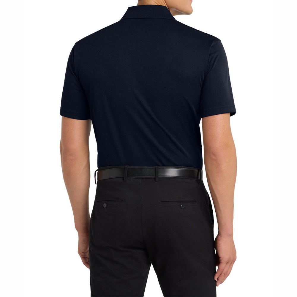 Men's Short Sleeve Moisture-Wicking Tall Tech Pique Polo Shirt