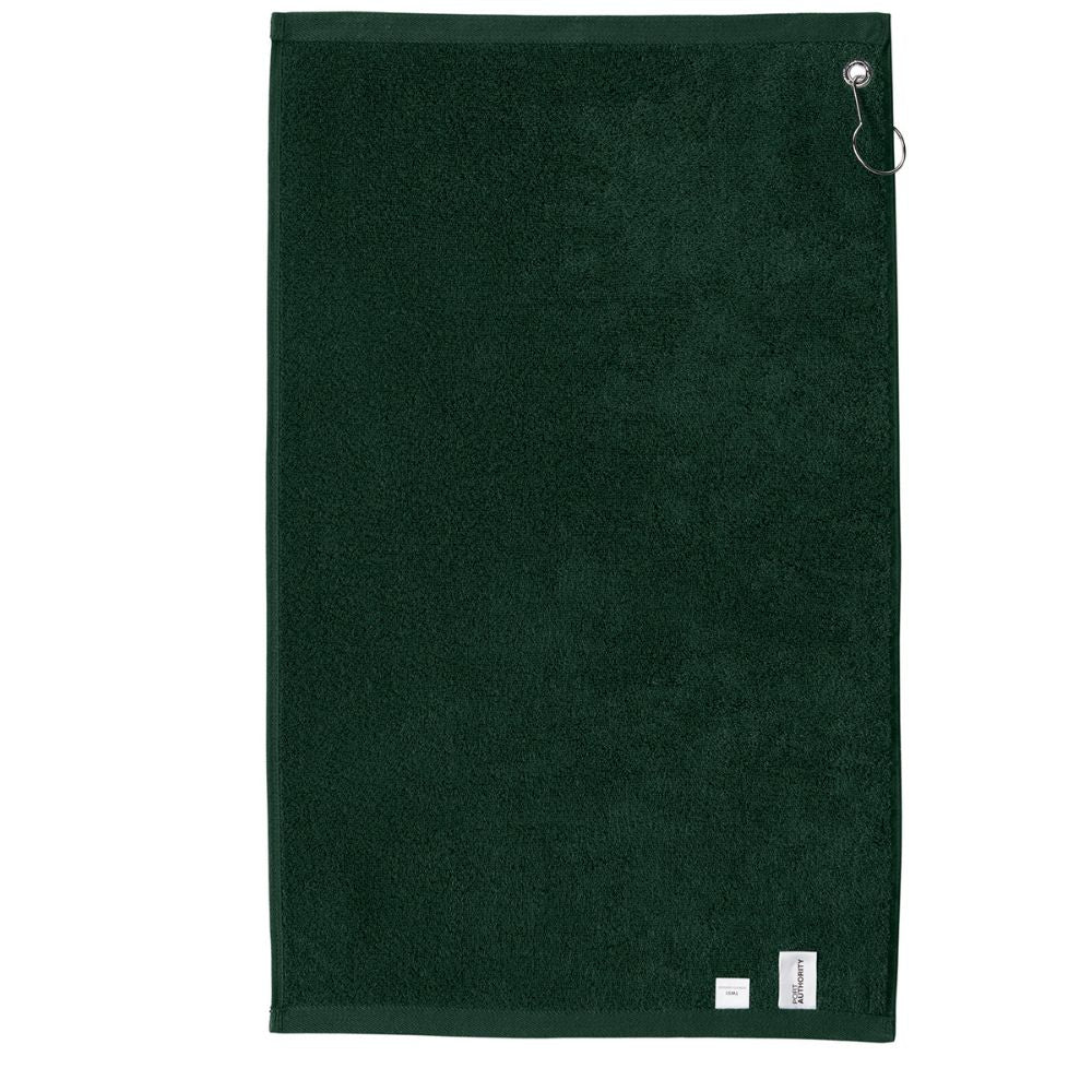Cotton Golf Towel with Grommet & Hook – 16" x 26" Terry Velour