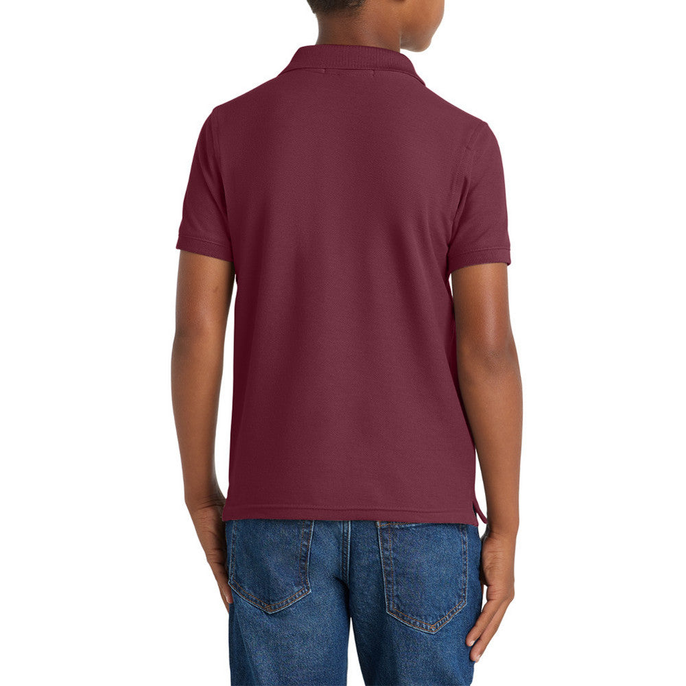 Youth Comfortable Core Classic Pique Polo Shirt for Everyday Wear