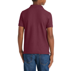 Youth Comfortable Core Classic Pique Polo Shirt for Everyday Wear