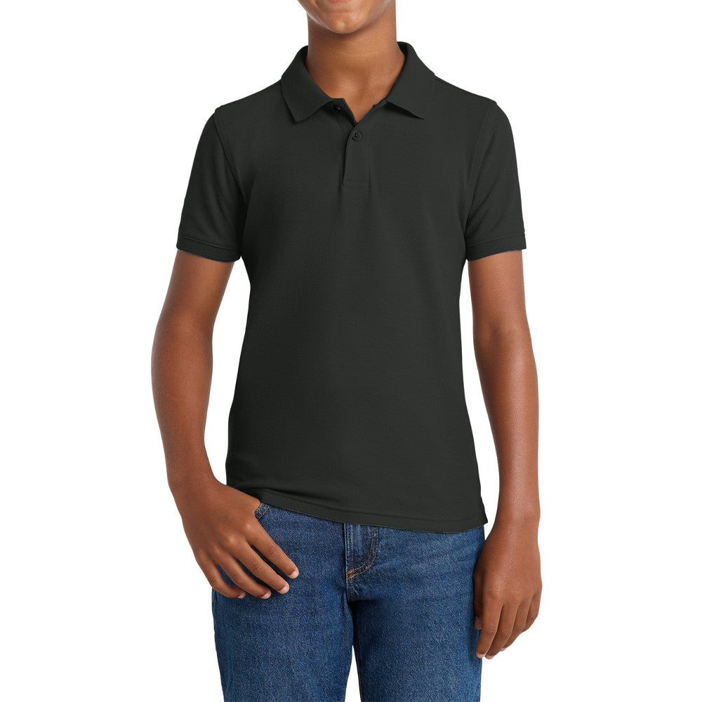 Youth Comfortable Core Classic Pique Polo Shirt for Everyday Wear