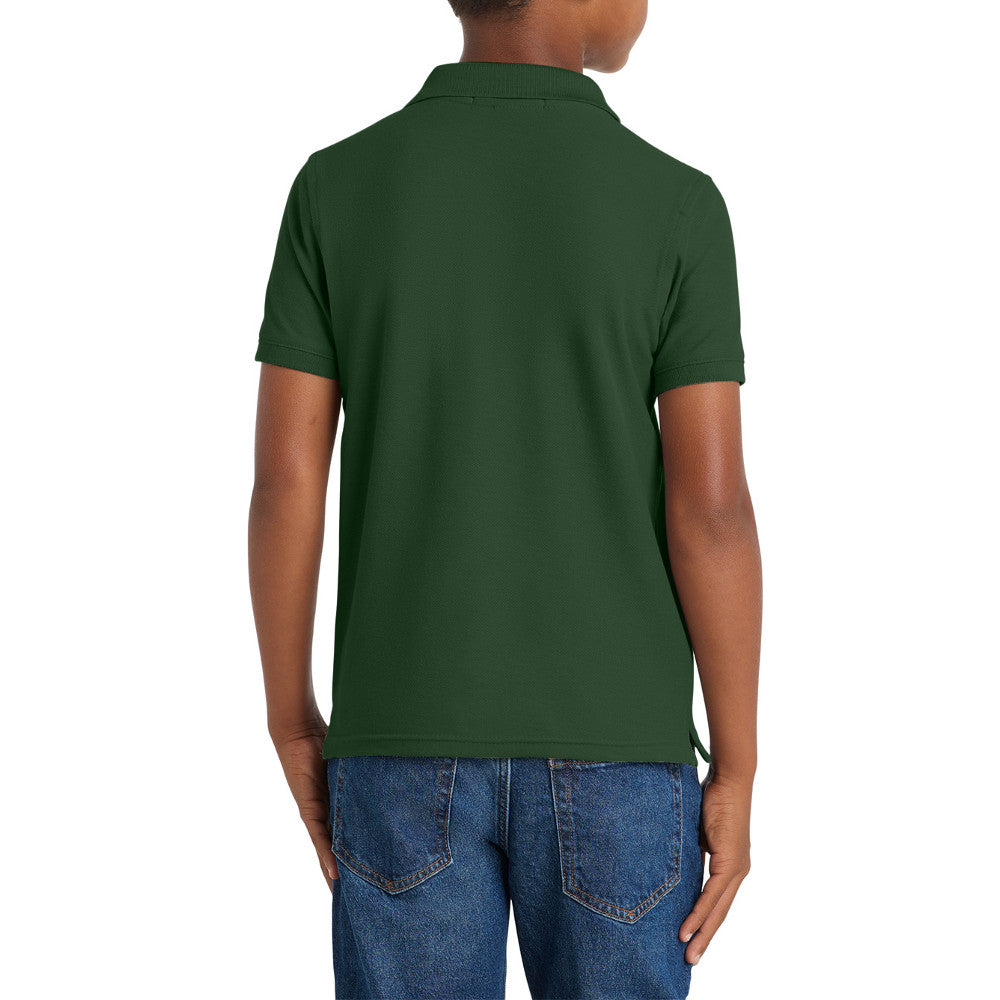 Youth Comfortable Core Classic Pique Polo Shirt for Everyday Wear