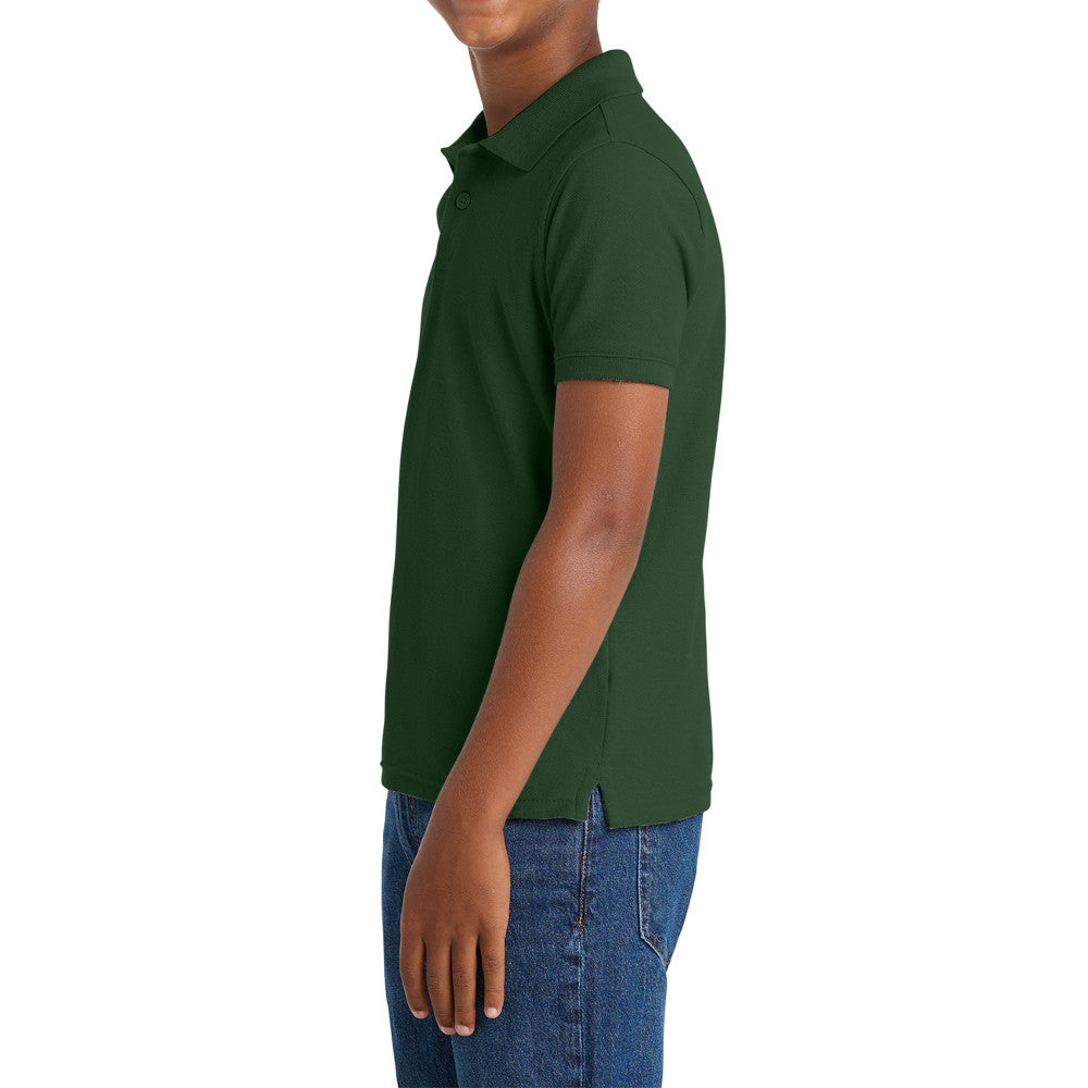 Youth Comfortable Core Classic Pique Polo Shirt for Everyday Wear