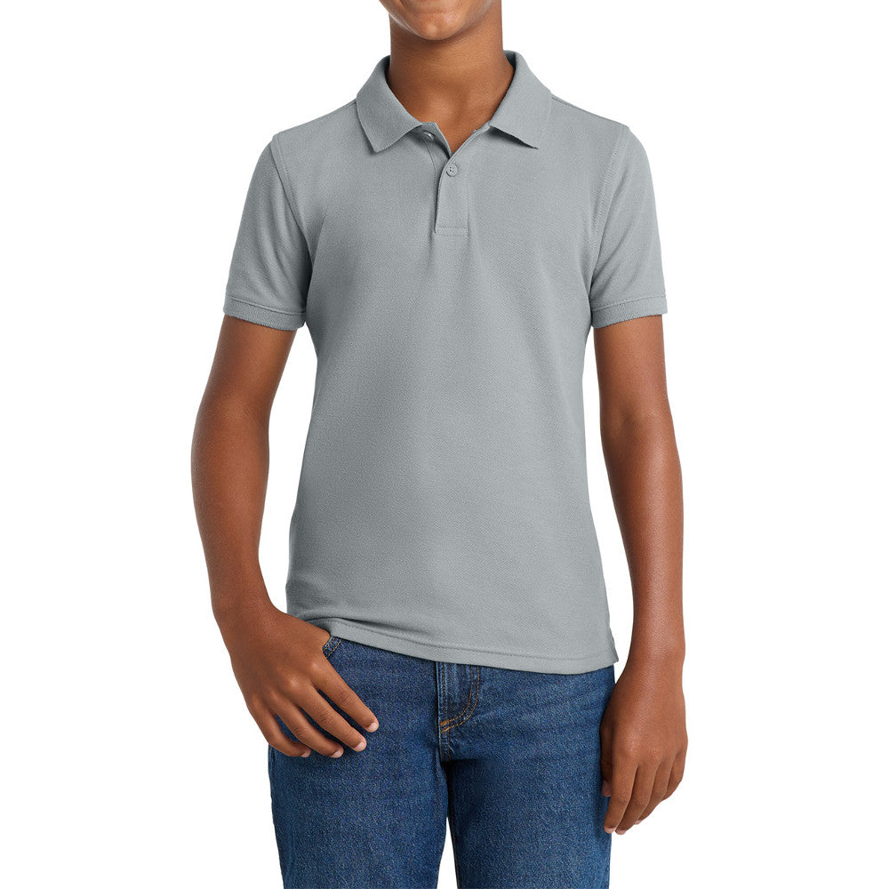 Youth Comfortable Core Classic Pique Polo Shirt for Everyday Wear