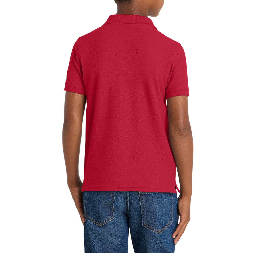Youth Comfortable Core Classic Pique Polo Shirt for Everyday Wear