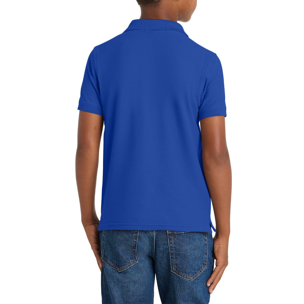 Youth Comfortable Core Classic Pique Polo Shirt for Everyday Wear