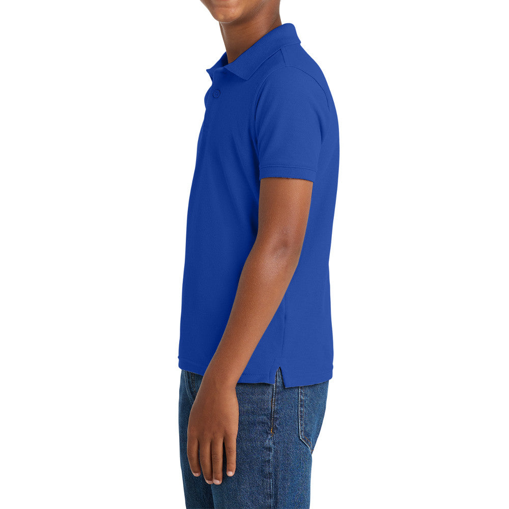 Youth Comfortable Core Classic Pique Polo Shirt for Everyday Wear