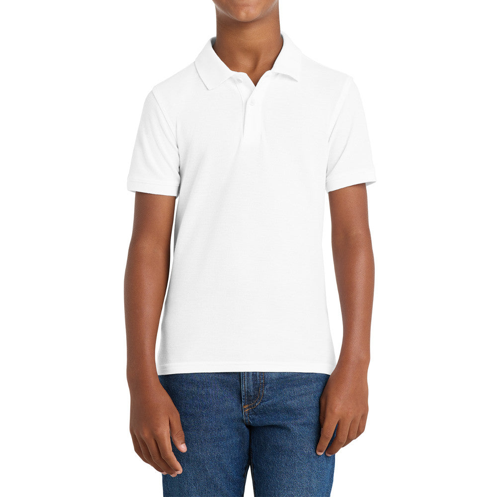 Youth Comfortable Core Classic Pique Polo Shirt for Everyday Wear