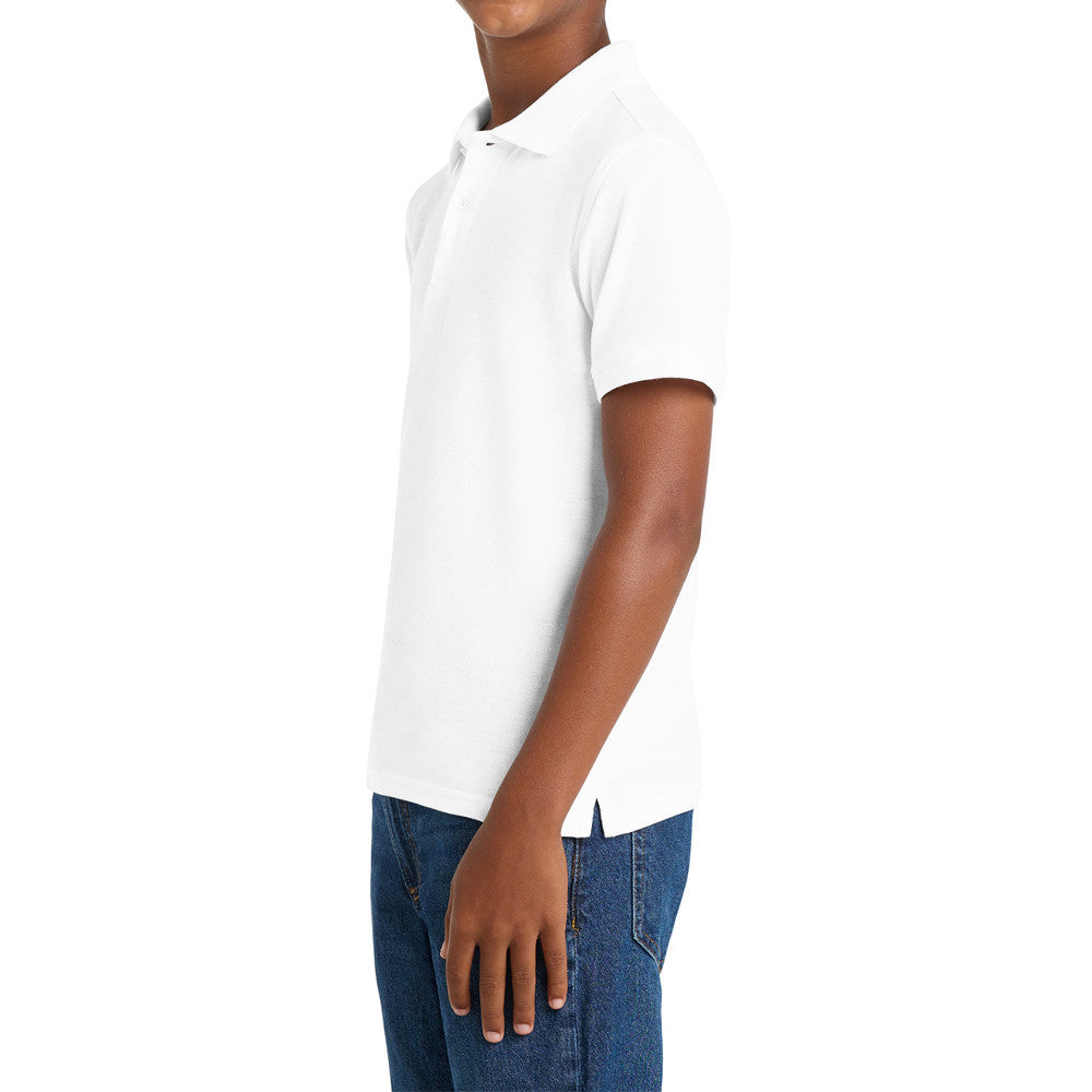 Youth Comfortable Core Classic Pique Polo Shirt for Everyday Wear