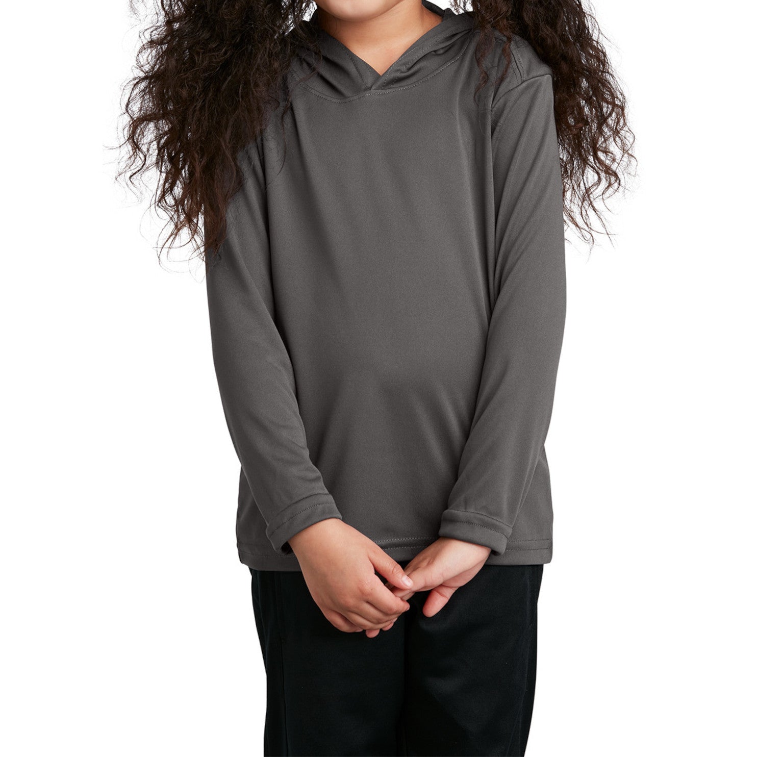 Youth PosiCharge Competitor Hooded Pullover - Iron Grey