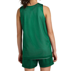 Youth PosiCharge Reversible Mesh Moisture-Wicking Double-Layer Tank-Kelly Green/ White