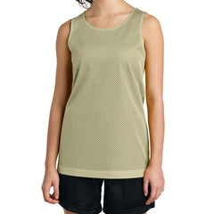Youth PosiCharge Reversible Mesh Moisture-Wicking Double-Layer Tank-Vegas Gold/ Black