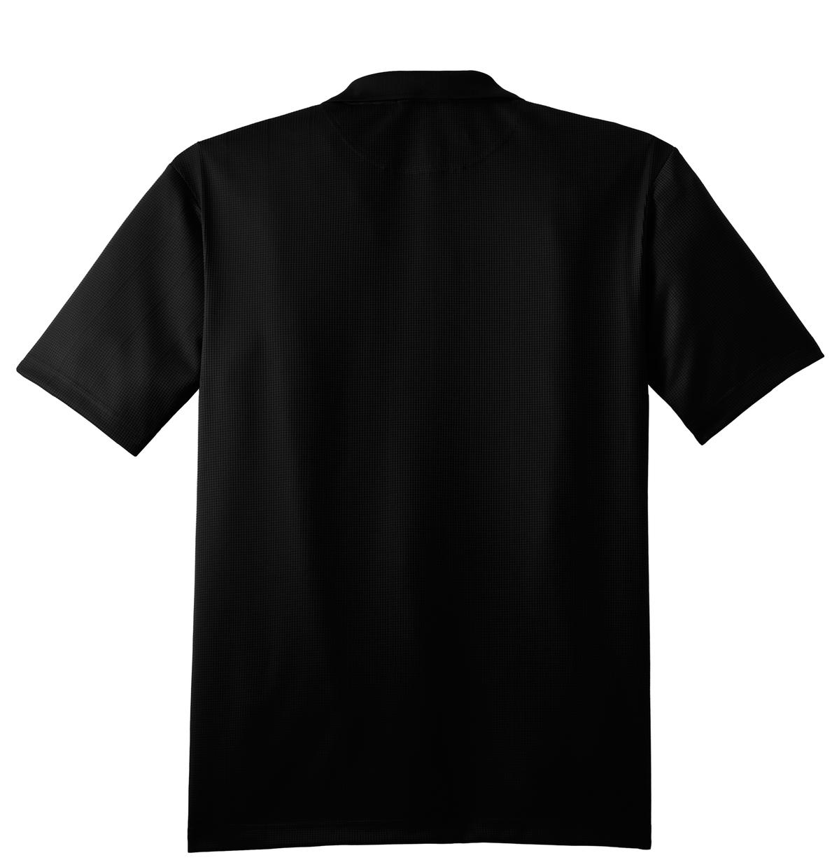 Mafoose Men's Performance Fine Jacquard Polo Black-Back