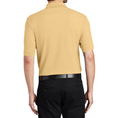 Men's Short Sleeve Soft Silk Touch Classic Polo Shirt for Everyday Comfort
