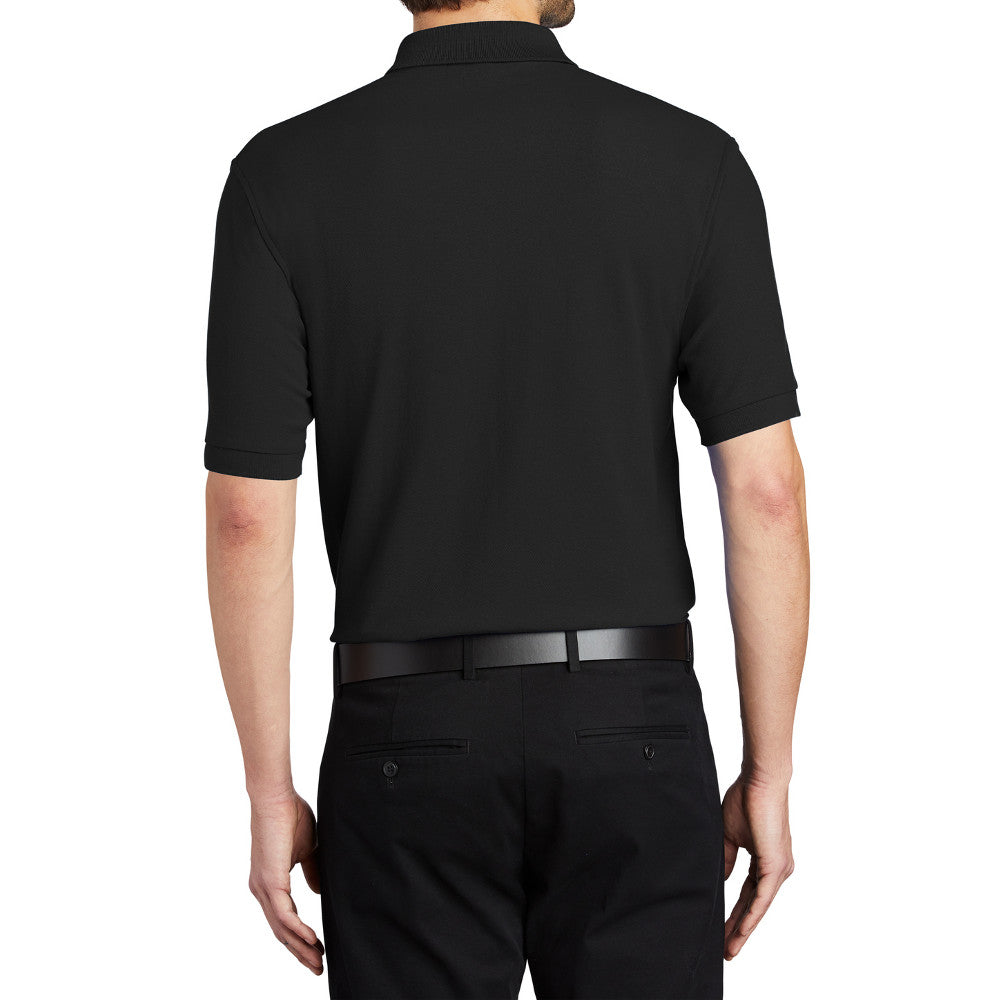 Men's Short Sleeve Soft Silk Touch Classic Polo Shirt for Everyday Comfort