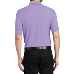 Men's Short Sleeve Soft Silk Touch Classic Polo Shirt for Everyday Comfort