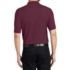 Men's Short Sleeve Soft Silk Touch Classic Polo Shirt for Everyday Comfort