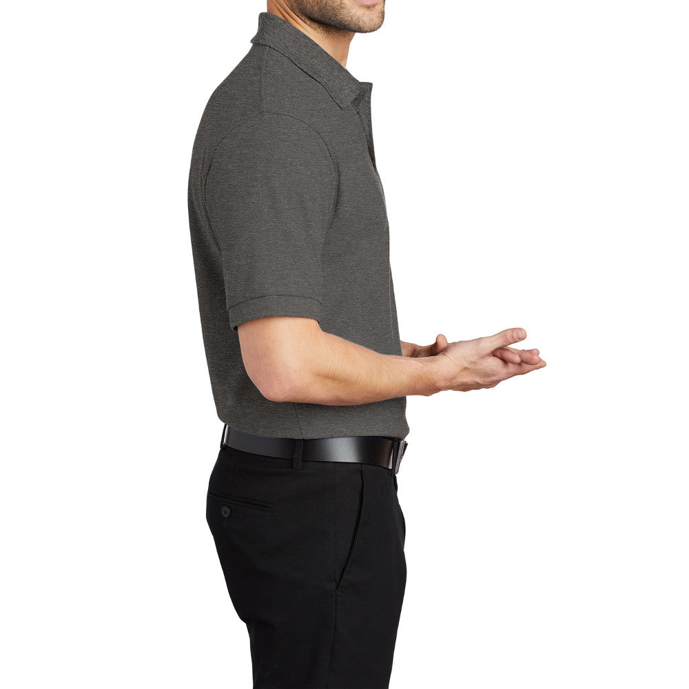 Men's Short Sleeve Soft Silk Touch Classic Polo Shirt for Everyday Comfort