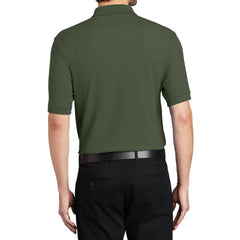 Men's Short Sleeve Soft Silk Touch Classic Polo Shirt for Everyday Comfort
