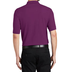 Men's Short Sleeve Soft Silk Touch Classic Polo Shirt for Everyday Comfort